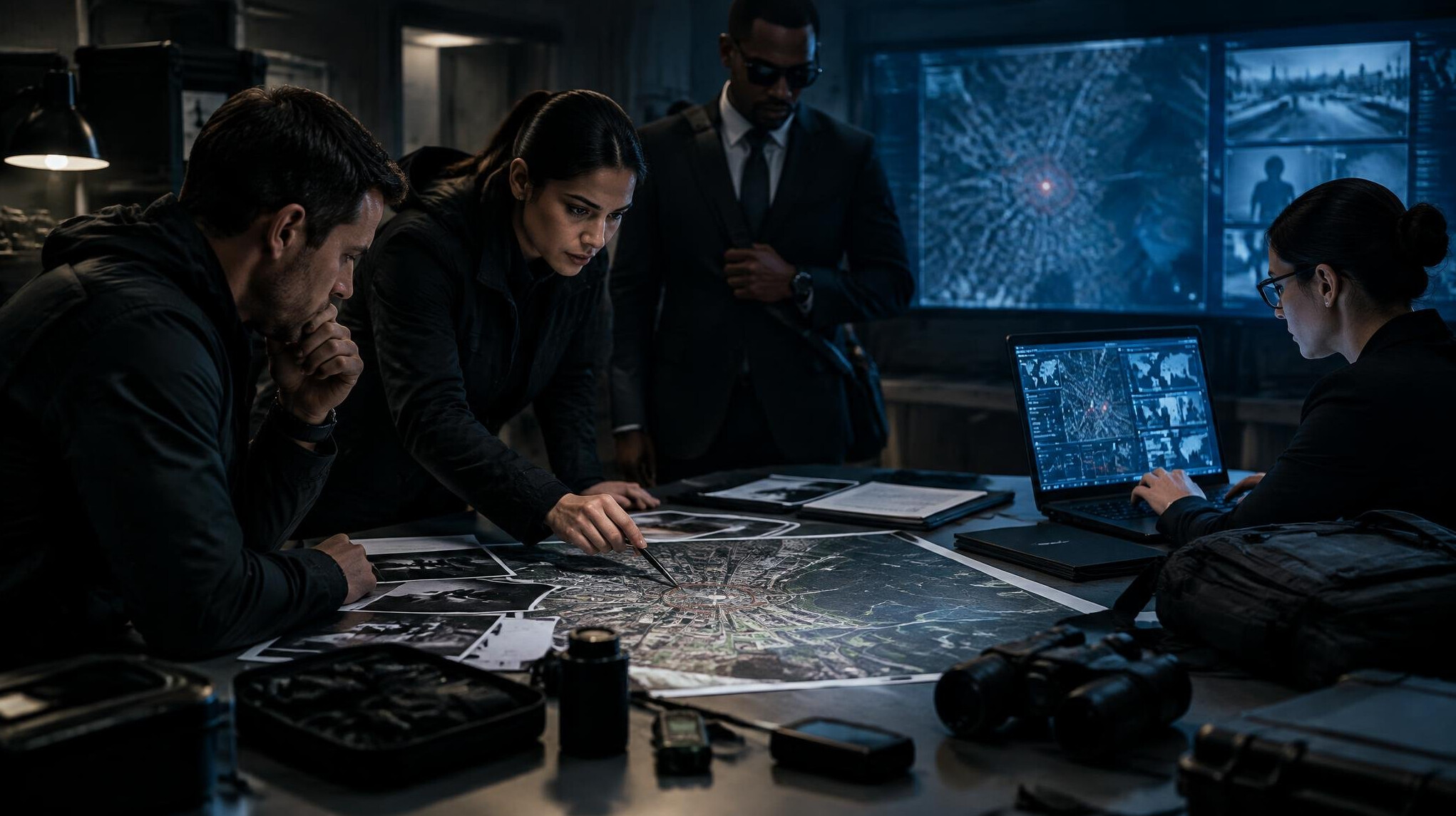 team planning secret op